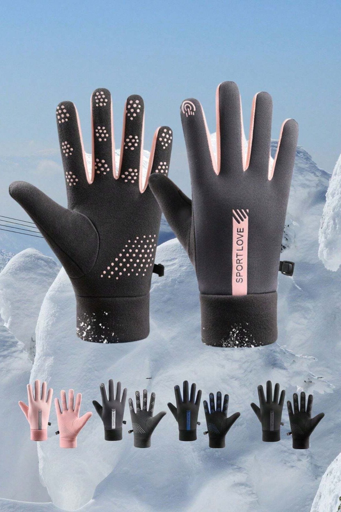 Gants Étanches Pour Écran Tactile & Antidérapants & Résistants Au Froid (Pour L'Homme Et La Femme)