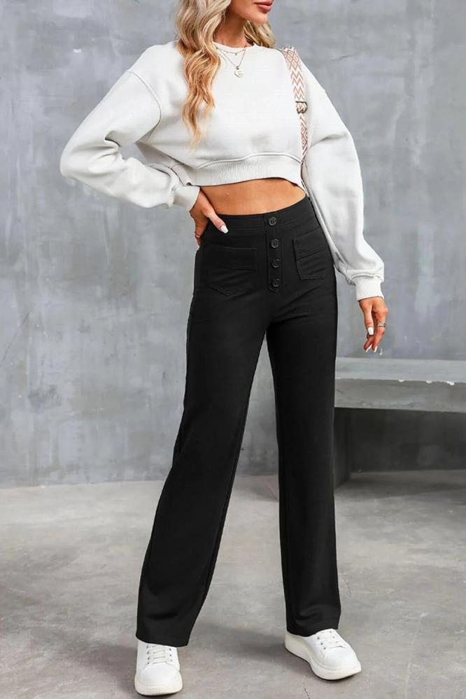 Pantalon Multi-Poches Élastique