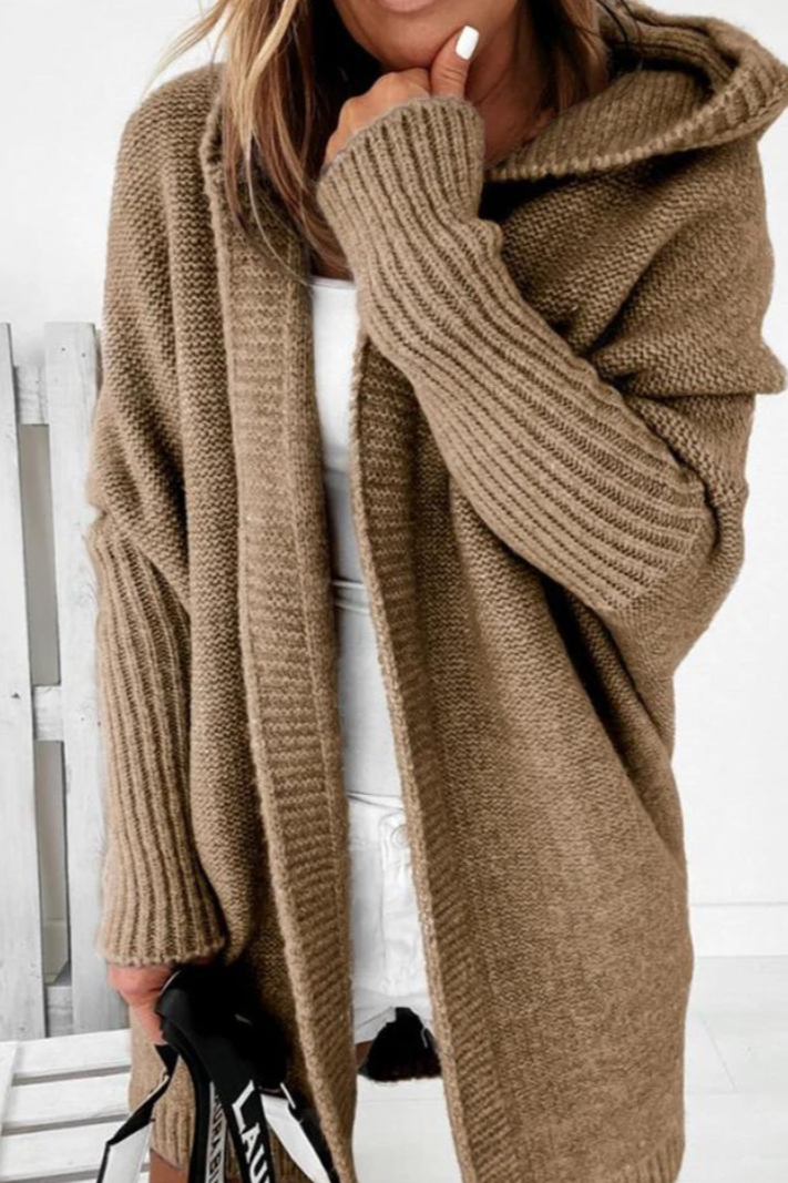 Chloe - Cardigan En Maille à Capuche